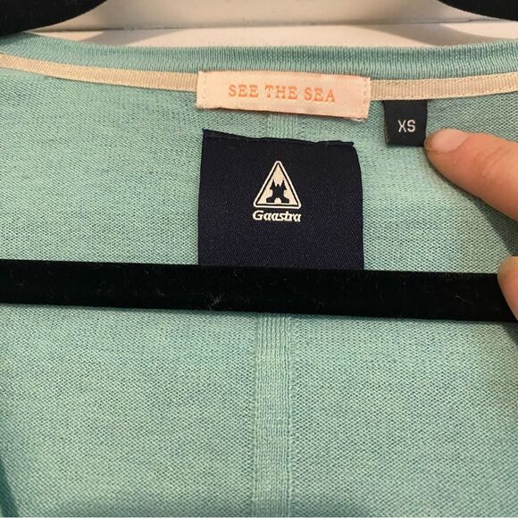 Gaastra See the Sea XS Teal Blue Cardigan Sweater - Picture 4 of 7